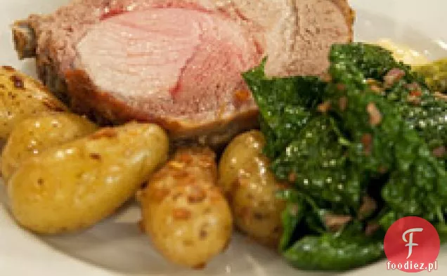 Kotlety wieprzowe Berkshire z ziemniakami smażonymi na patelni i Wil
