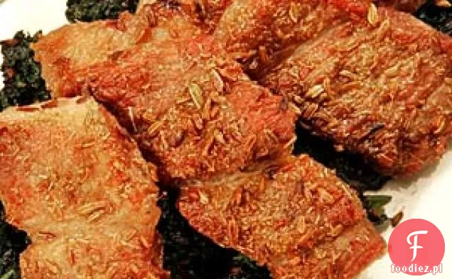 Spalla Di Maiale (kotlety wieprzowe z kapustą toskańską)