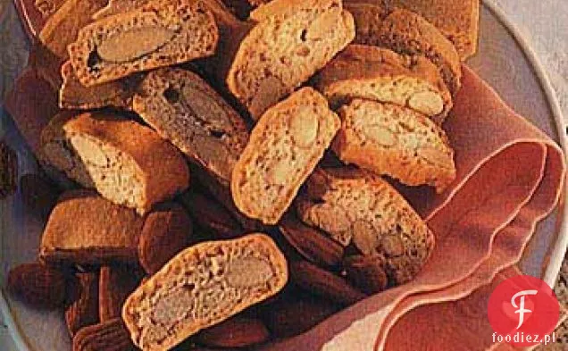 Dwukrotnie Upieczone Ciasteczka Migdałowe