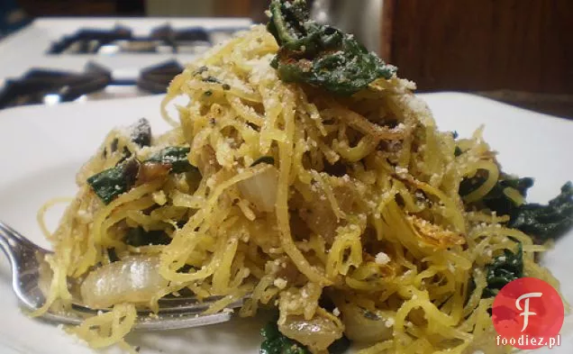 Spaghetti Squash Z Pieczarkami I Kapustą