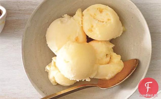 Przyprawiony świeży Sorbet pomarańczowy i miodowy
