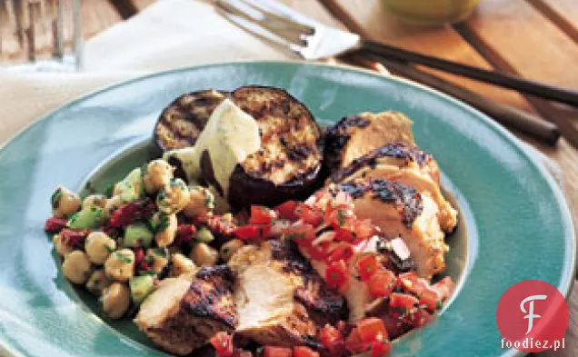 Tandoori - przyprawiony Kurczak z pomidorowo-imbirowym Chutney