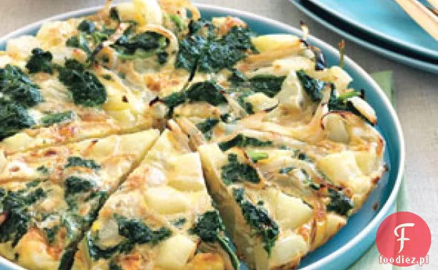 Jarmuż, Ziemniaki I Cebula Frittata
