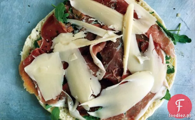 Pieczywo nadziewane serem i Prosciutto (Torta al Testo )