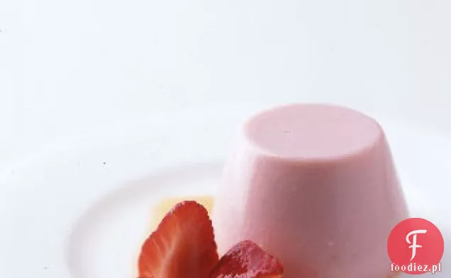 Truskawkowa Panna Cotta z kompot truskawkowy