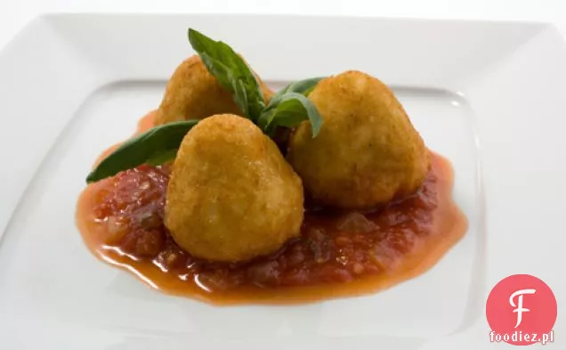 Krokiety Risotto nadziewane serem z sosem pomidorowym