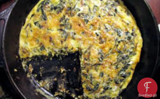 Kolacja Dziś Wieczorem: Jarmuż, Cebula I Cheddar Frittata