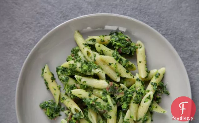 Penne Z Kremową Zielenią I Pancettą