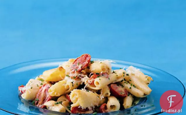 Castellane z Mascarpone i pieczonymi pomidorami winogronowymi