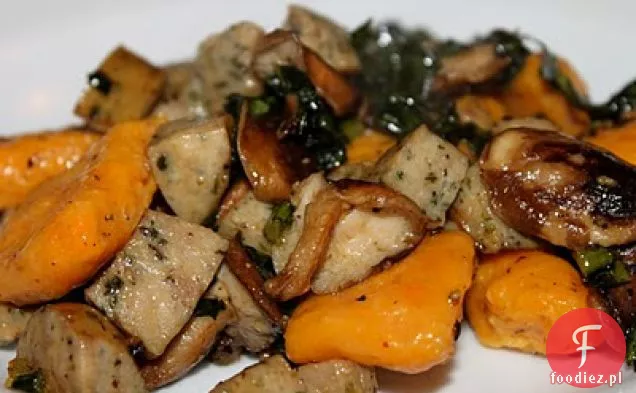 Saag ' s Basil Cracked Pepper Sausage With Sweet Potato Gnocchi