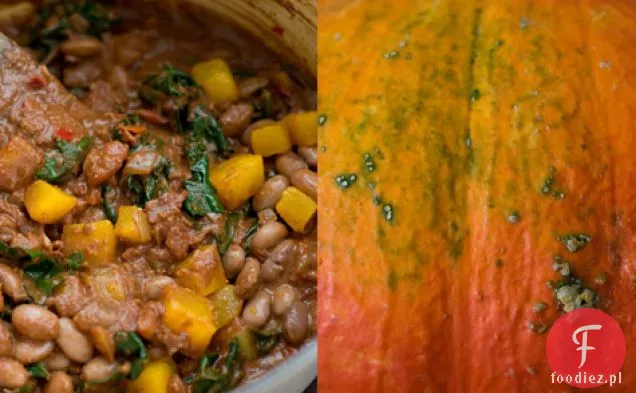 Borlotti Bean Mole With Roast Winter Squash