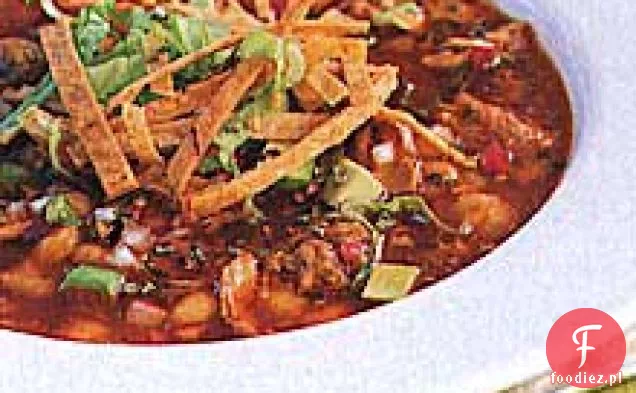 Gulasz wieprzowo-Hominowy z czerwonymi Chili (Pozole Rojo)