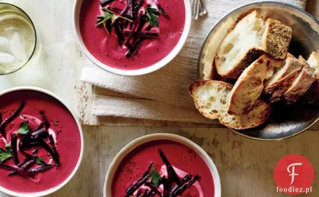 Zupa z buraków, imbiru i mleka kokosowego