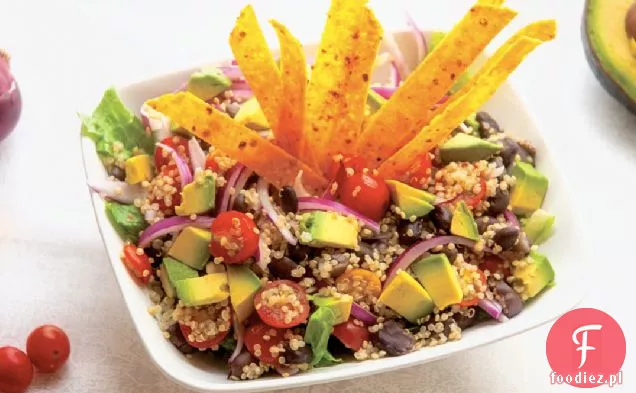 Tortilla Quinoa Sałatka Z Limonki Cilantro Dressing Przepis