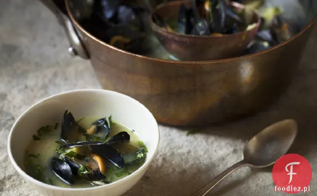 John Besh ' s Mussel & Swiss Chard Soup Recipe
