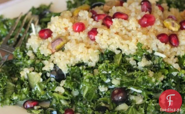 Jagodowa Granat Quinoa Kapusta Sałatka