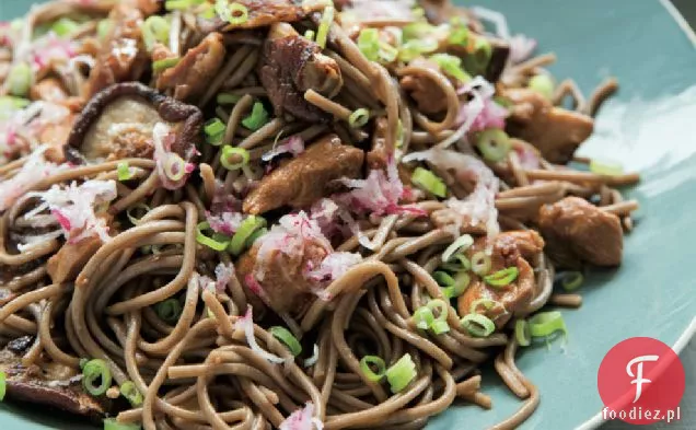 Makaron Soba Z Grzybami Shiitake I Rzodkiewką Przepis