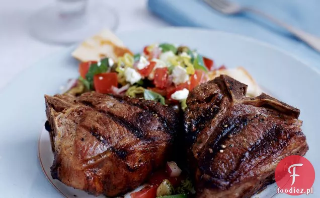 Grillowane kotlety jagnięce z Ouzo i gałką muszkatołową
