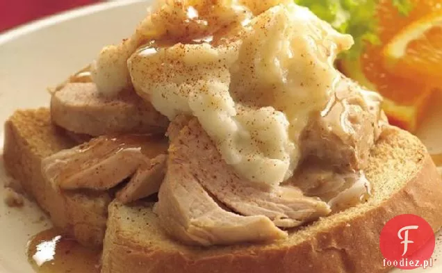 Slow-Cooker Open-Face Kanapki Z Indykiem