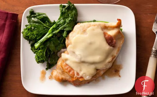 Pollo alla Valdostana (Kurczak z Prosciutto i serem Fontina)