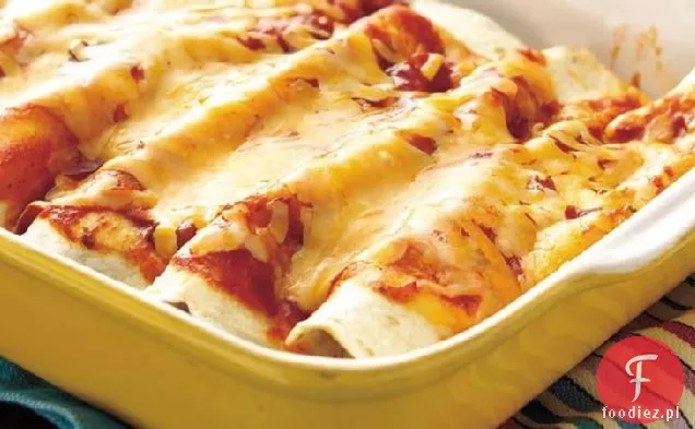 Enchiladas ze szpinakiem i wołowiną