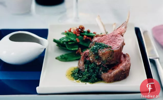 Kotlety jagnięce pieczone w piecu z miętą Chimichurri