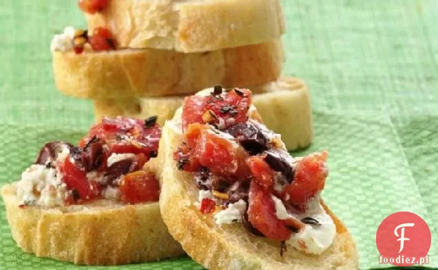 Pomidorowo-Kozi Ser Bruschetta