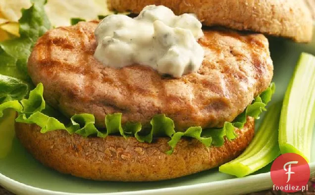 Buffalo-Blue Cheese Grillowane Hamburgery Z Kurczaka