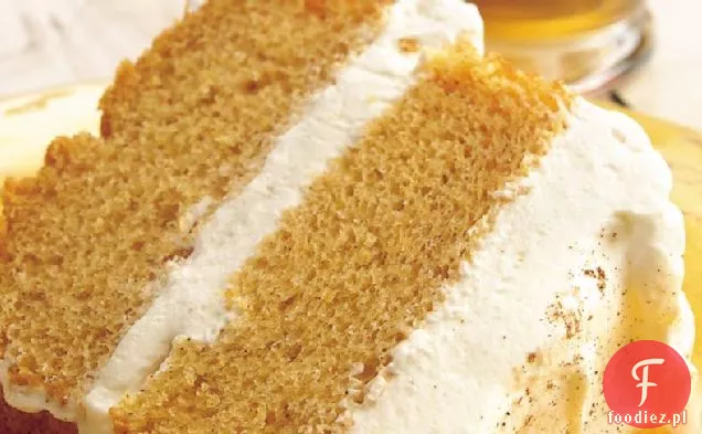 Pumpkin Angel Food Cake z nadzieniem imbirowo-kremowym