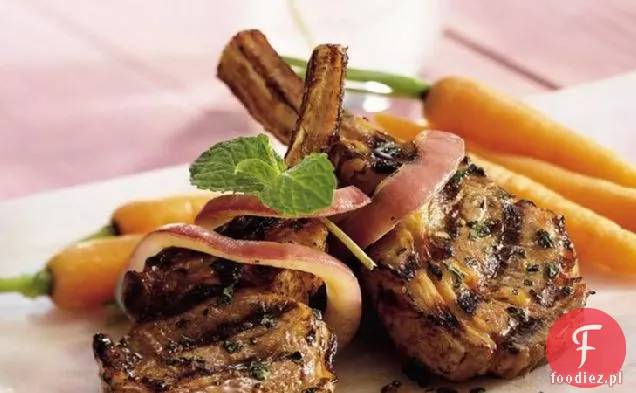 Grillowane Kotlety Jagnięce Miętowo-Winne