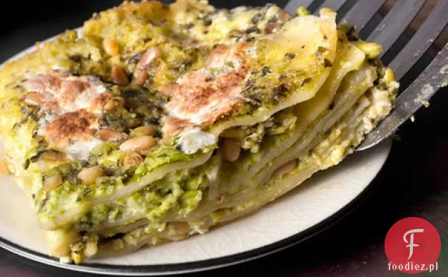 Lasagne z Pesto i groszkiem