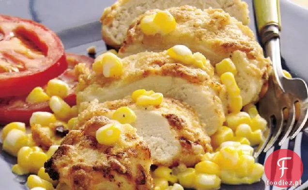 Ranch Oven-smażony kurczak z ciepłą kukurydzą