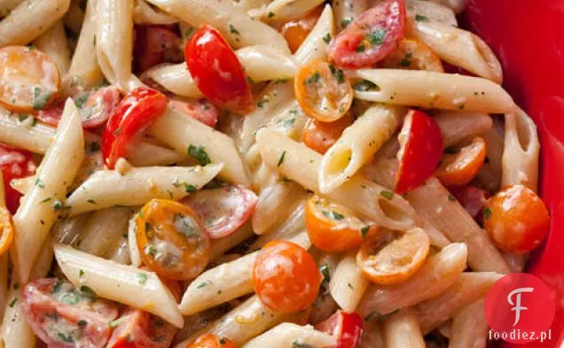 Makaron ze świeżym sosem pomidorowym bez gotowania