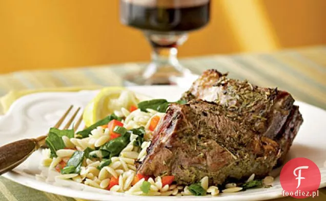 Herbes de Provence kotlety jagnięce z Orzo