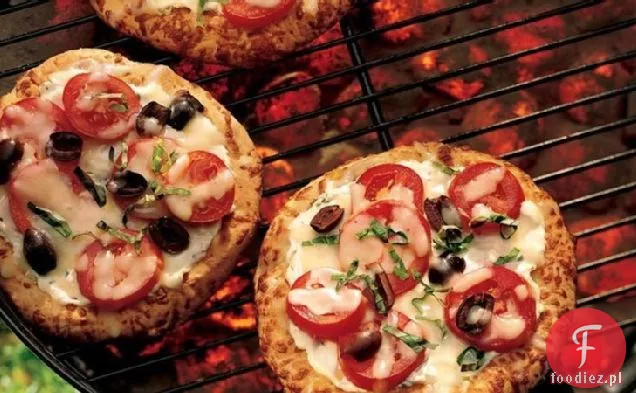 Grillowana Pizza Z Dwoma Serami