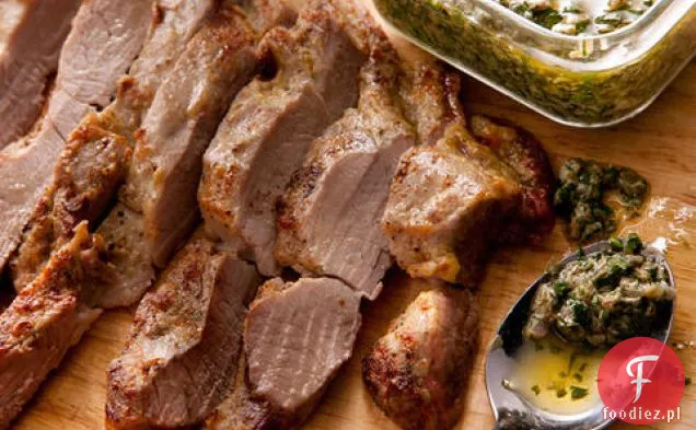 Polędwiczki wieprzowe z salsą Verde