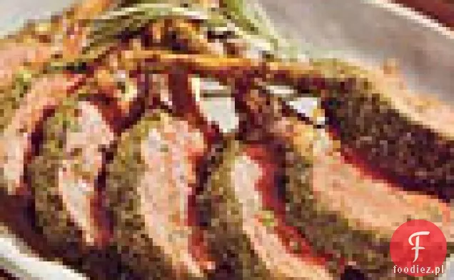Rosemary-Pesto Lamb Rack