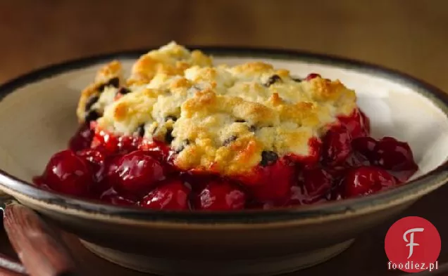 Bezglutenowy Chocolate Chip Cherry Cobbler