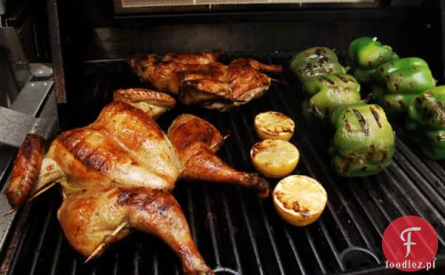 Kurczak z grilla marynowany w Oregano ze Zwęglonymi cytrynami