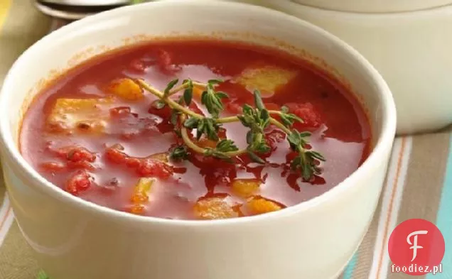 Zupa pomidorowo-pieczona słodka papryka