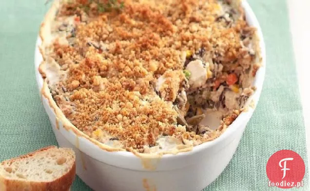 Zapiekanka z indykiem i dzikim ryżem