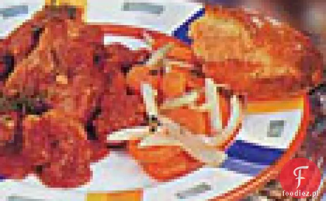 Duszone Ramię jagnięce z tymiankiem, marchewką i koprem włoskim