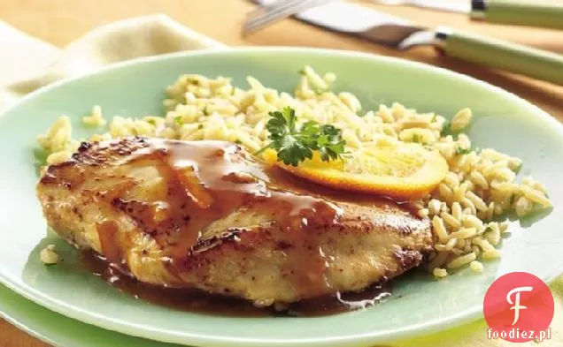 Piersi kurczaka z pomarańczową glazurą