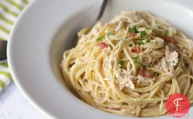 Slow-Cooker Bacon - Ranch kurczak i makaron