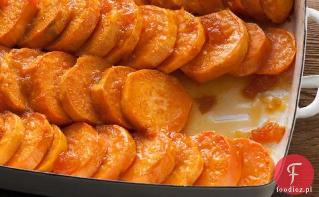 Pieczone Imbirowe Słodkie Ziemniaki