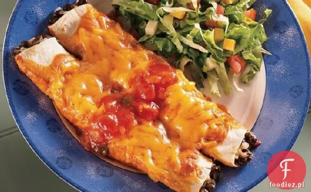 Czarna fasola i ser Enchiladas