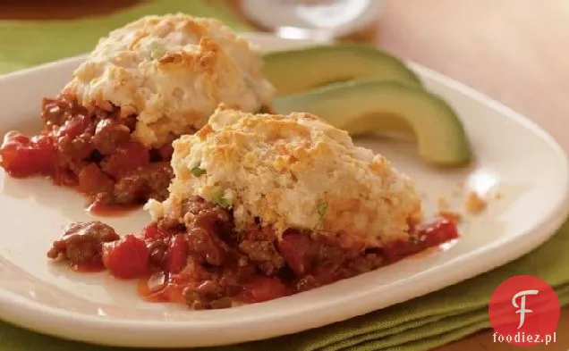 Salsa Beef Biscuit Bake