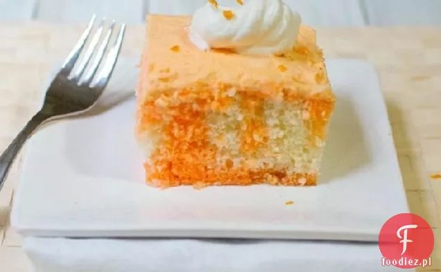Pomarańczowy Krem Poke Ciasto