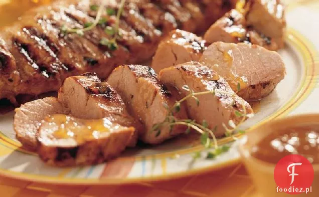 Grillowana brzoskwiniowo-musztardowa polędwiczka wieprzowa