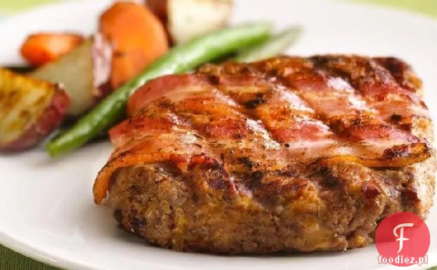 Grillowany ser i boczek Mini bochenki mięsne